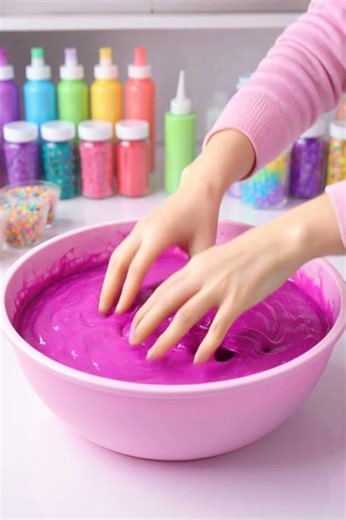 ASMR Slime 💛 Deep Satisfying Sounds for Stress Relief #asmr #slime #shorts