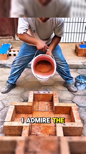 8.8K views · 36 reactions | Not a leak… but a perfect seal! 隣 This Chinese builder wipes on a special white compound, waits a moment, and suddenly the bricks fuse so tight they act like one solid block—water in, zero leaks out. Would you try this trick at home?  #shorts #buildinghack #fblifestyle | HealthySpot | Facebook