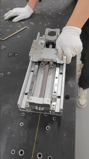 double rail ball screw linear slide actuator #highprecision #linearmotion #linearmodule #automation