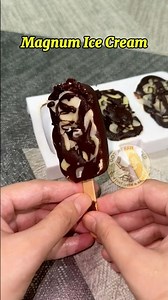 MAGNUM ICE CREAM Recipe|Coated in Melted Chocolate Easy Popsicle Dessert Sweet Cravings