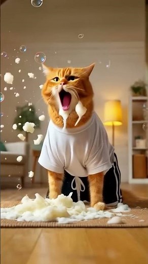 Kittea's Soapy Adventure! 🐾🧼