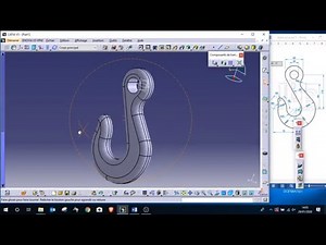 exercice Crochet PART Design CATIA V5 ( DARIJA )