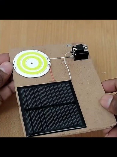 Light Up Your Nights! DIY Smart Solar Lamp｜Creat #experiment #ledchaser #diy #viral #battery