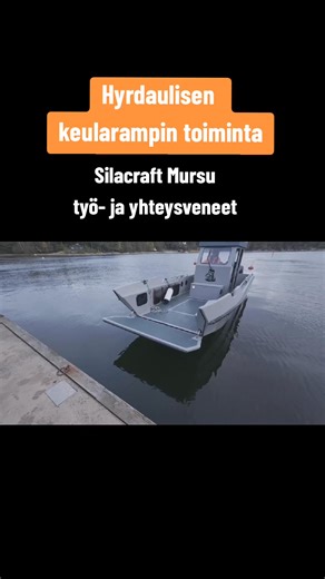 Veneen lastaus ja purku on helppoa, kun on keularamppi, millä saat painettua veneen kiinni laituriin. Käydään videolla lyhyesti läpi periaate. #silacraft #silacraftveneet #veneitäkovaankäyttöön #yhteysvene #keularamppi | Silacraft Veneet
