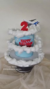 Another new one for me... a rotating aeroplane themed cake for Connor's 2nd birthday ❤️ Love this idea ❤️ Stand, board and turntable from @omkraft_cakedecor #MomMadeMoments #goa #cakesofinstagram #goacakes #cakesgoa #rotatingcake #bespokecake #customcake #specialcake #planethemedcake #aeroplanetheme #2ndbirthday #2ndbirthdaycake | MomMade Moments