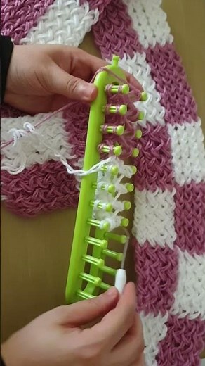 knitting loom for beginners step by step #scarf #shorts #knitting