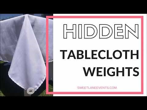 Hidden Tablecloth Weights