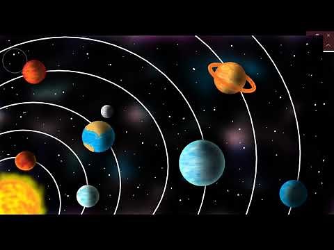 Solar System Drawing in Computer