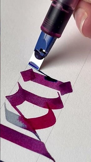 Calligraphy using the Pilot Parallel Pen