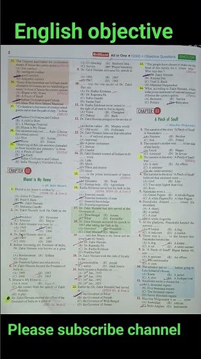 CLASS 12th English objective questions chapter 1 | Indian civilization and culture| BSEB 12TH EXAM