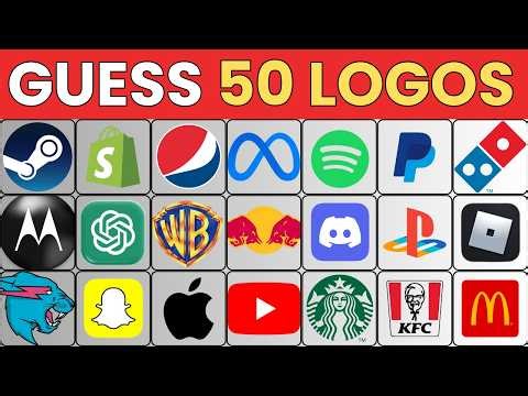 Only 1% Can Pass These 50 Logo Quiz! 🌍💡| Ultimate Logo Challenge‼️