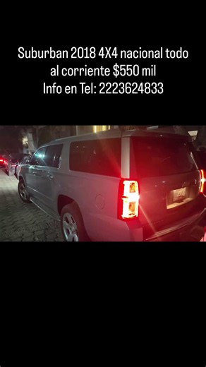 🚙 Chevrolet Suburban Premier 2018 4x4 en Venta | Nacional | Excelente Estado | Puebla | $550,000