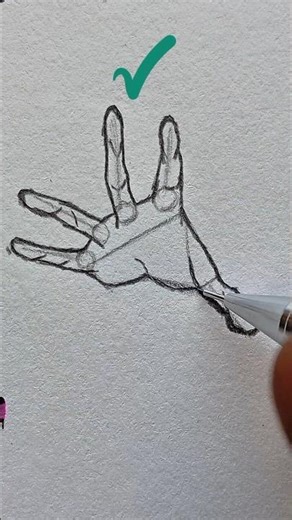 How to draw hand ✏️ #art #easydrawing #draw #howtodraw #tutorial #art