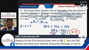 🌟 Civil Service Exam Review 2025: Numerical Ability by Prof D! 🚀 Enrollment is now open for Civil Service Exam Intensive Coaching via ZOOM. Limited slots available, so don’t wait to secure your spot! 📩 Message us for inquiries and more details. Let’s make your dreams a reality—see you there, future CSE Passer! ❤️ | ORC Online Review PH