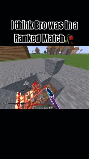 I Think Bro was in a Ranked Match💀🙏 #funny #minecraft #minecraftshorts #shorts #ranked #latest