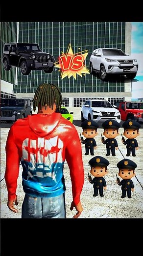 THAR VS FORTUNER 🔥|| INDIAN BIKE DRIVING 3D || #viral #gaming #shorts