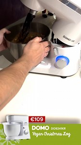 Watch how to prepare a festive vegan Christmas log from scratch using the Domo kitchen machine — a quick, delicious, and dairy-free Christmas treat anyone can make. #recipe #foodprocessor #cooking #Christmas #domo | Top Choice - Electronics & Appliances