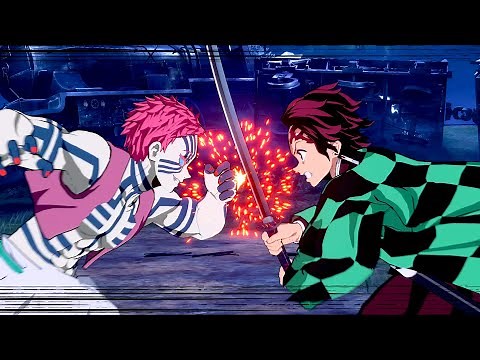 Demon Slayer - Akaza vs Tanjiro & Rengoku Gameplay - Hinokami Chronicles (PS5)