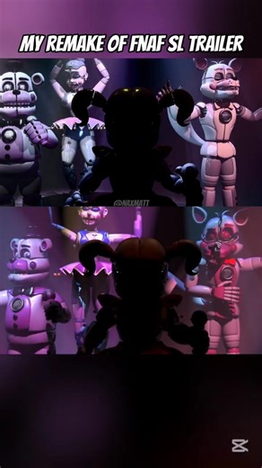 FNAF SL Trailer Comparison #fnaf #fnafsl #fivenightsatfreddys #sfm