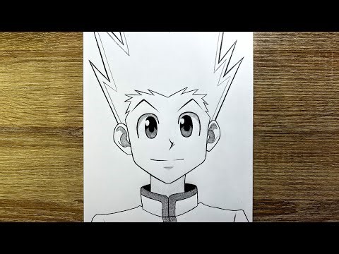 Comment dessiner Gon de Hunter x Hunter | Tutoriel dessin anime facile étape par étape