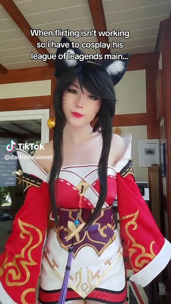 Cosplaying as Ahri from League of Legends