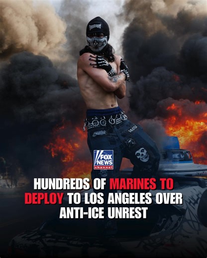 4.6M views · 93K reactions | A battalion of 500 U.S. Marines are mobilizing to Los Angeles to respond to anti-ICE riots for an open-ended deployment, a senior defense official says. It’s unclear what their use of force rules are if objects are thrown at them. | Fox News | Facebook