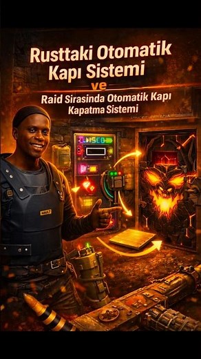 How to Install an Automatic Door System in Rust? 🚪⚡ Automatic Door Closing During Raid #rust #shorts