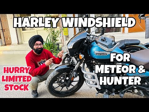 Royal Enfield Meteor 350 Gets Harley Windshield | Full Installation Guide