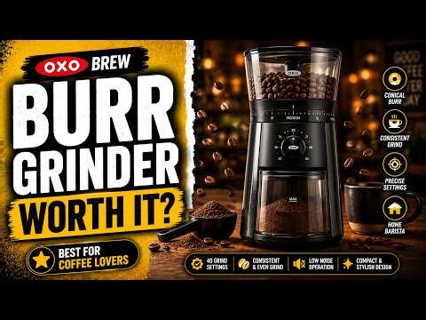 OXO Brew Compact Conical Burr Coffee Grinder Review | Worth It?