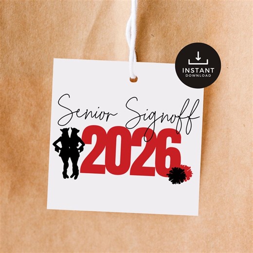Senior Sign off 2026 Printable, Drill Team Banquet Favor, Graduation Gift - Etsy UK