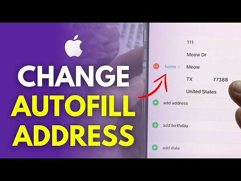 How To Change Autofill Address On iPhone!