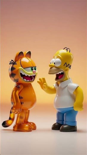 Garfield & Homer Simpson: The Ultimate 3D Crossover! 🐱