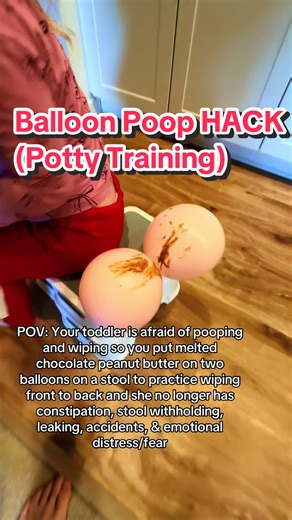 balloon bum bum for the win🎈💩 #poop #constipation #pottytraininingmama #doctor #kids