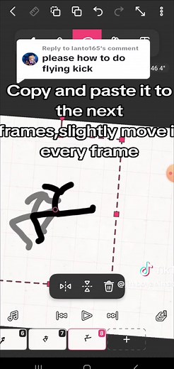 Stickman Animation Tutorial: Flying Kick