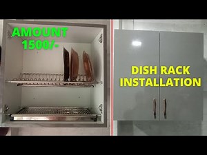 Kitchen Dish Rack | Dish Rack Installation Steps | Dish Rack In Modular Kitchen