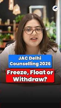 🚨 JAC Delhi Spot Round & Upgradation Dates Explained! #jacdelhi #btech #nsut