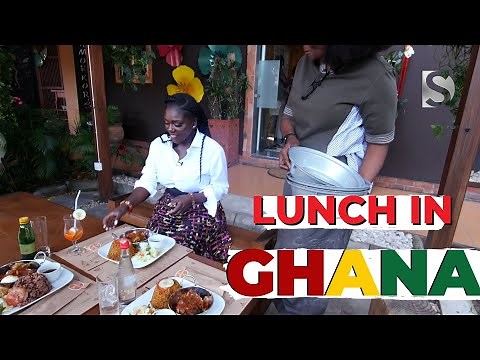 TOP LUNCH IN BUKA RESTAURANT OSU...ACCRA ,GHANA jollof rice