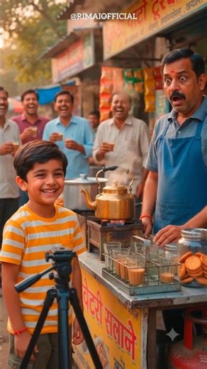 "कप फ्री है?" 😂 Kid Trolls Tea Shopkeeper | Viral Hindi Comedy #funnymoment #trollers #shorts