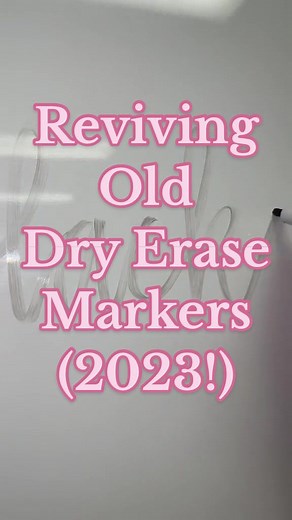 Reviving Old Dry Erase Markers - Tips and Tricks