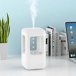 Euphorica Creative Air Humidifier,USB Light Mode With Anti-Gravity Humidifier, 500ML Water Tank Portable Humidifier Diffuser,4H Power-off Protection for Office, Bedroom, and Living Room