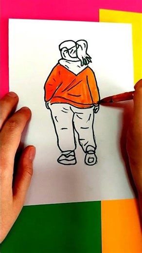 Drawing Bright and Comfy Outfit for a Good Mood - ASMR #art #drawing