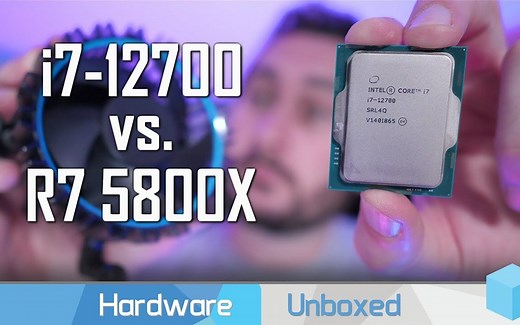 i7-12700 与 R7 5800X对比评测
