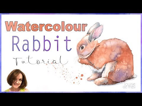 How to Paint a Rabbit in Watercolour // Watercolour Rabbit Tutorial