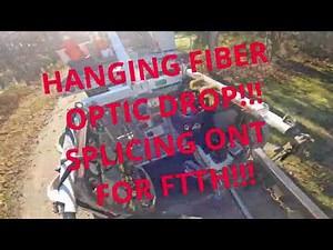 INSTALLING FTTH DROP FIBER AND SPLICING ONT!!!!