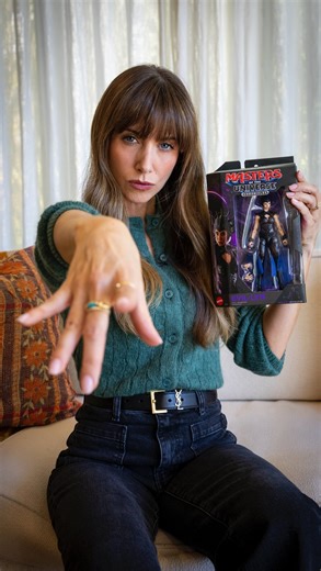 Alison Brie on Instagram: "My Evil-Lyn action figure from @mattel is here! And she’s gorgeous!! (I miiiight be biased 😏) So excited for you all to see #MastersoftheUniverse, in theaters June 5th!🔮⚡️⚡️"