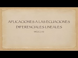 Aplicaciones a las ecuaciones lineales: Mezclas