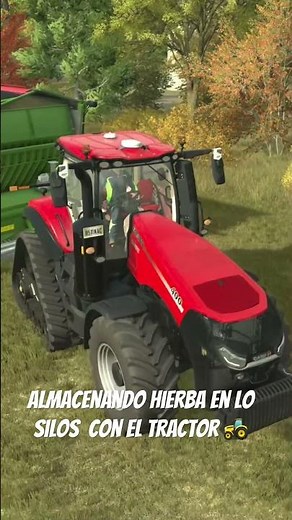 Almacenando hierba en lo silos con el tractor 🚜 #parati #farmingsimulator25 #farming #shortvideo