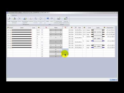 44. SolidWorks Electrical - How to use Terminal Bridges on Terminal Strips