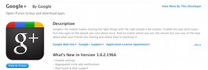 Google Plus updated with iPad and iPod touch support, (not yet universal)   - 9to5Mac