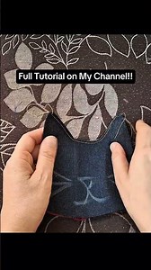 Cute Denim Pinafore Dress 👗✨ #sewing #diyfashion #denimdress